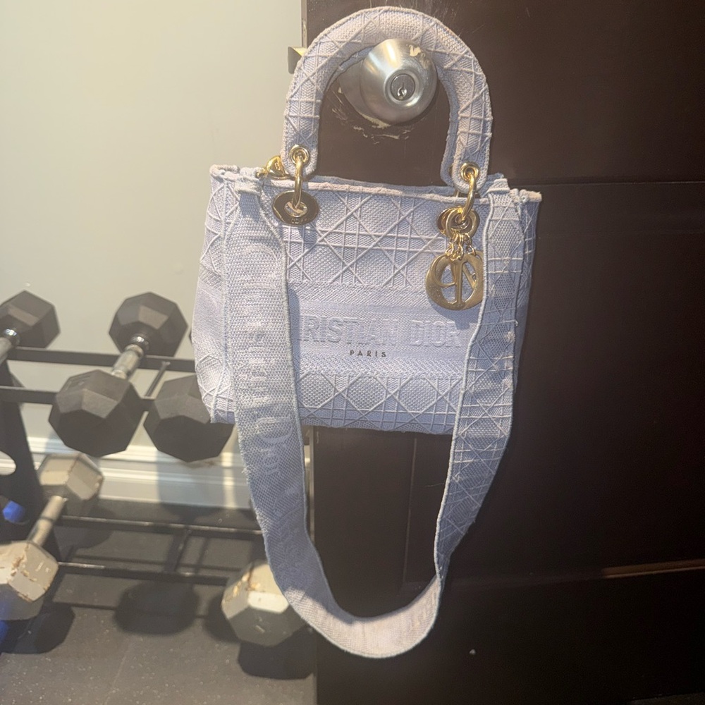 Lady Dior d-Lite Medium Denim Bag - Picture 12 of 16